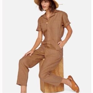 MATE the Label Utility Linen Jumpsuit
